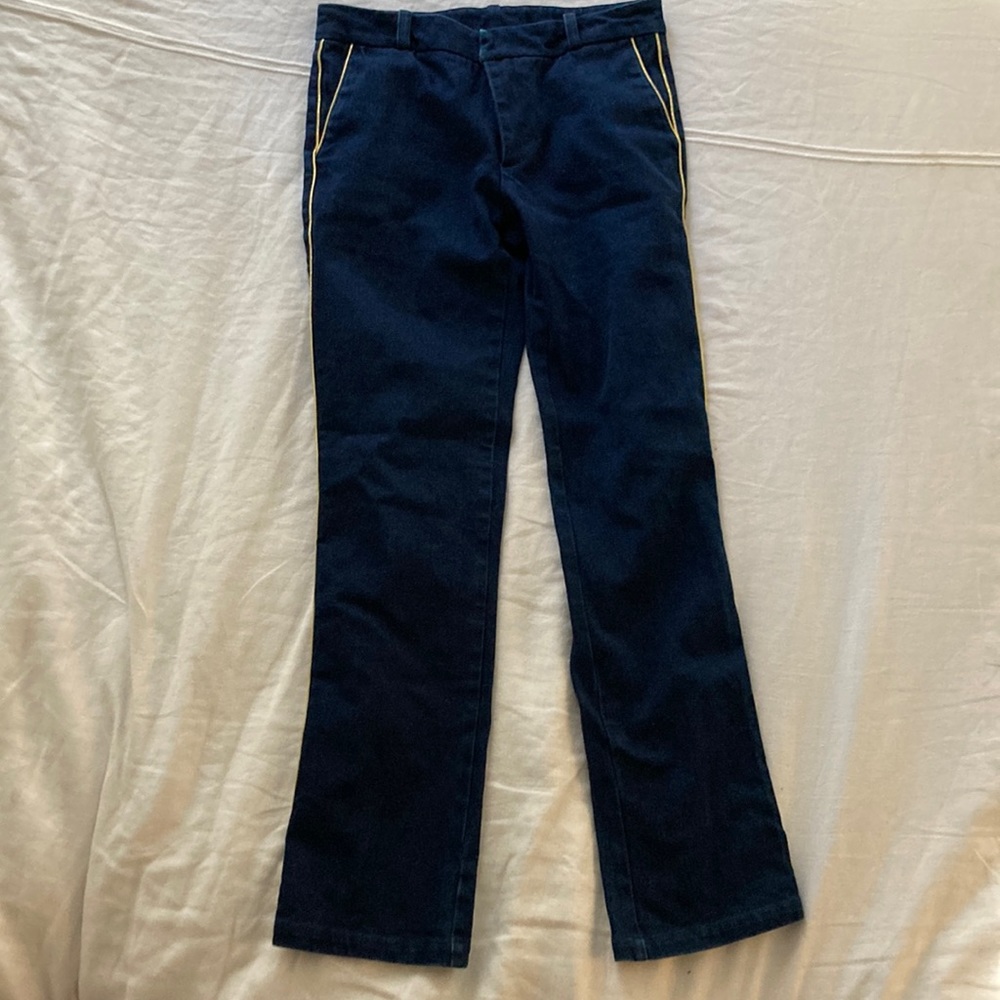 Amanda Uprichard straight leg tuxedo jeans